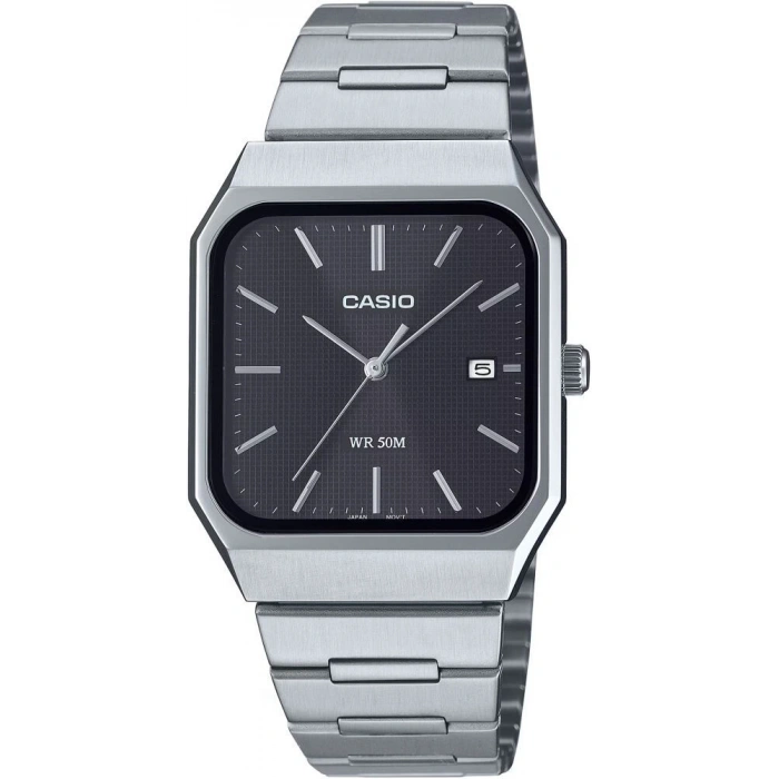Casio MTP-B185D-1AVDF Kare Kasa Minimalist Çelik Erkek Kol Saati