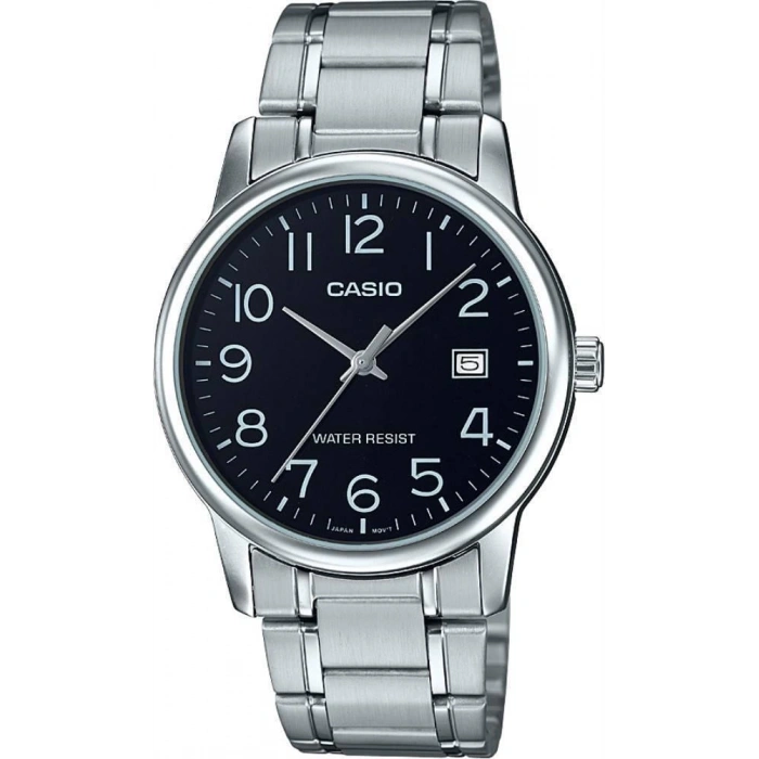 Casio MTP-V002D-1BUDF Siyah Kadran Çelik Erkek Kol Saati