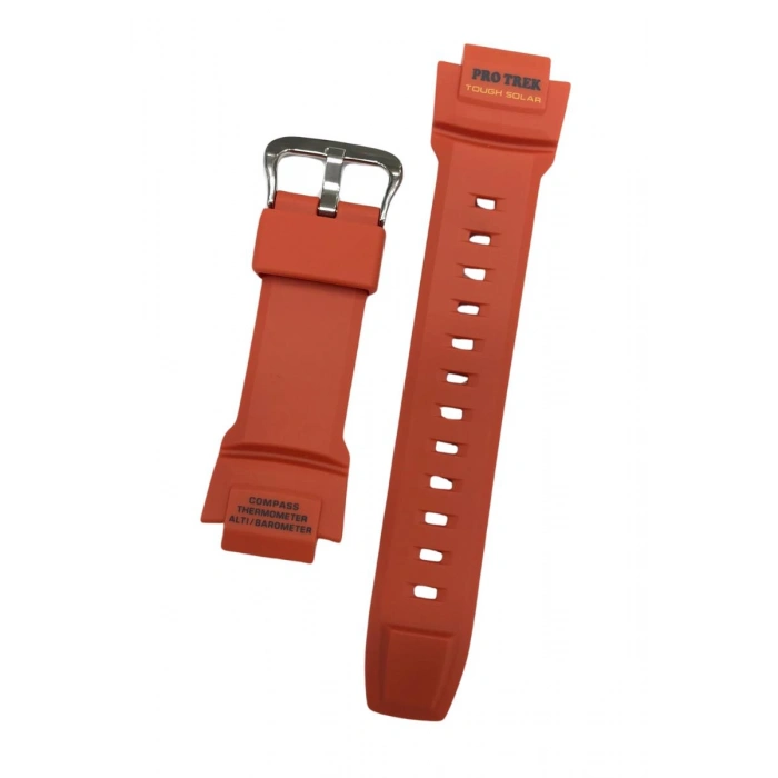 Casio Pro Trek PRG-270 Turuncu Orijinal Silikon Saat Kordonu