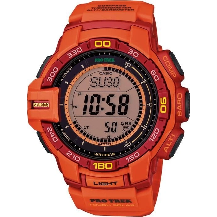 Casio Pro Trek PRG-270 Turuncu Orijinal Silikon Saat Kordonu