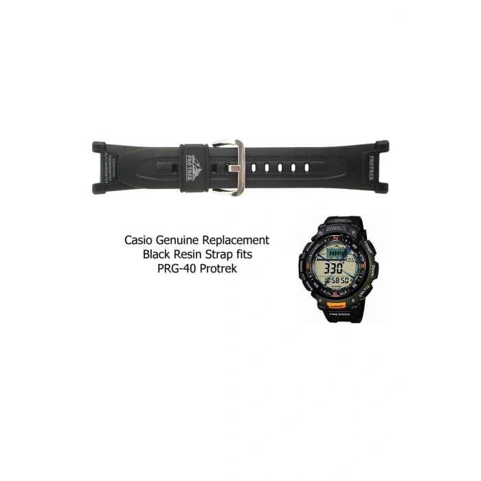 Casio Protrek PRG-240 PRG-40 Siyah Orijinal Silikon Saat Kayışı