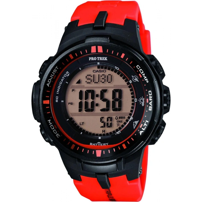 Casio Protrek PRG-300 PRW-3100 PRW-3000 PRW-6000 Turuncu Orijinal Silikon Saat Kordonu