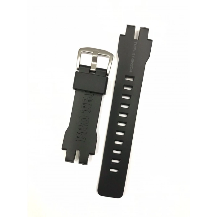 Casio PRW-6000-1 Siyah Orijinal Silikon Saat Kordonu Kayışı