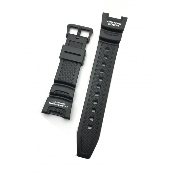 Casio SGW-100 Siyah Renk Orijinal Silikon Saat Kordonu Kayışı
