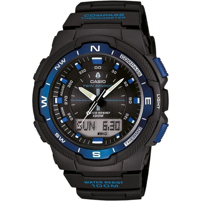 Casio SGW-500-2B Siyah Orijinal Silikon Saat Kordonu