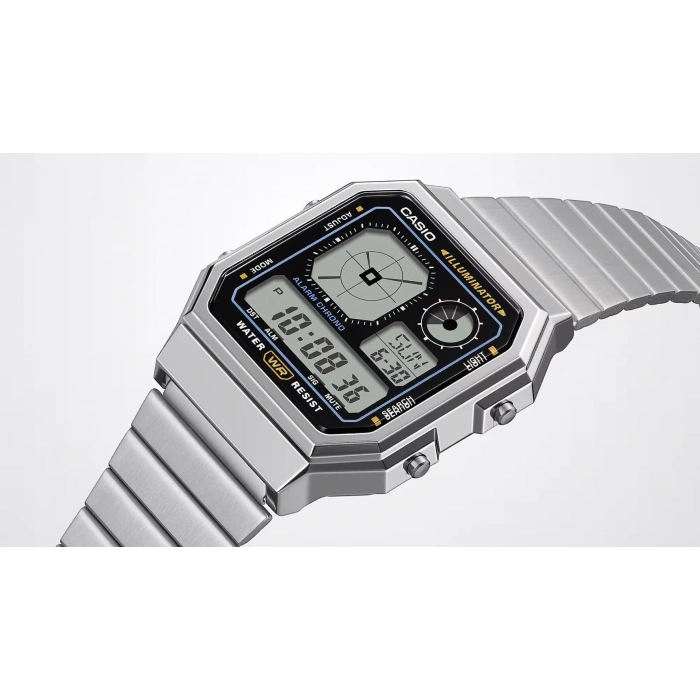 Casio Vintage A130WE-7ADF Gümüş Renk Radar Ekran Unisex Kol Saati