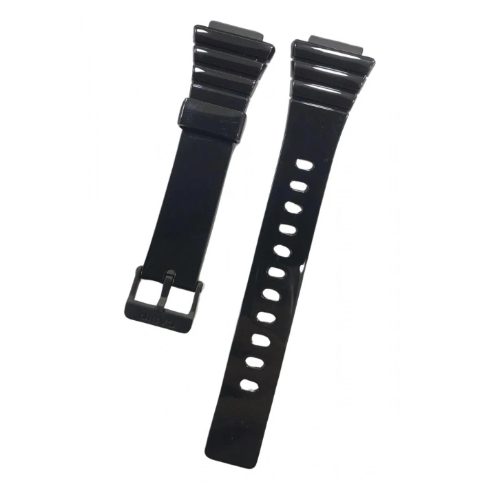 Casio W-215 Orijinal Silikon Siyah Saat Kordonu