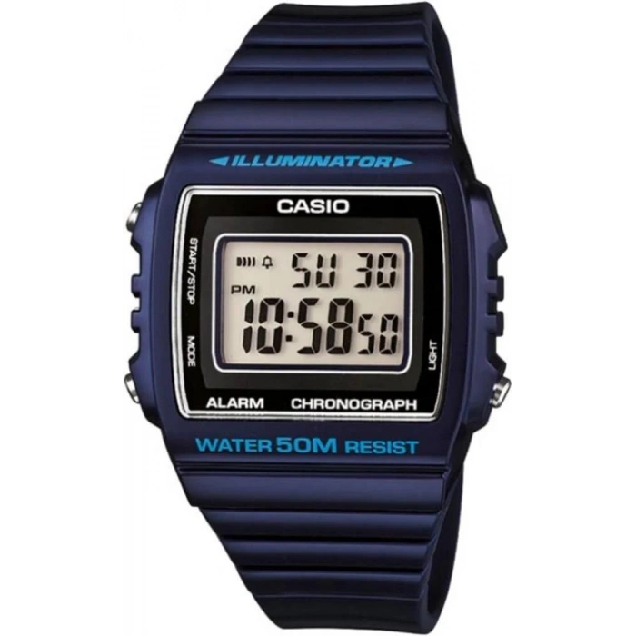 Casio W-215H-2AVDF Büyük Kasa Lacivert Dijital Retro Erkek Kol Saati