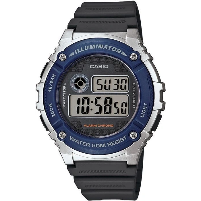Casio W-216H AE-1200 AE-1300 Orijinal Siyah Renk Silikon Saat Kordonu
