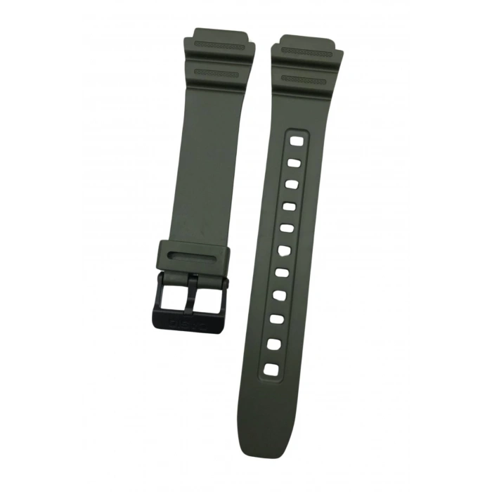 Casio W-216H F-108WH Haki Yeşil Orijinal Silikon Siyah Saat Kordonu