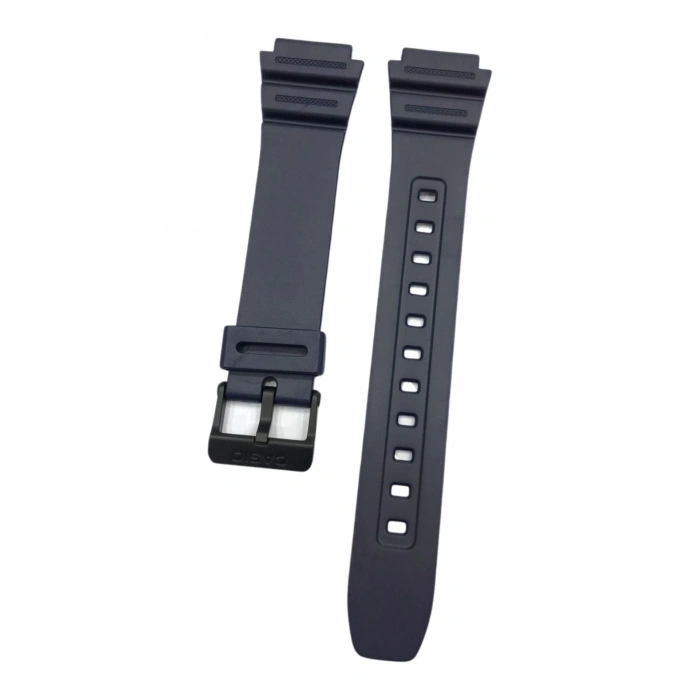 Casio W-216H F-108WH Lacivert Orijinal Silikon Siyah Saat Kordonu