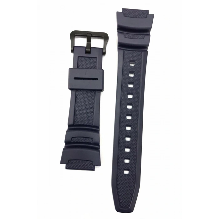 Casio W-218 W-219 Lacivert Silikon Orijinal Saat Kordonu