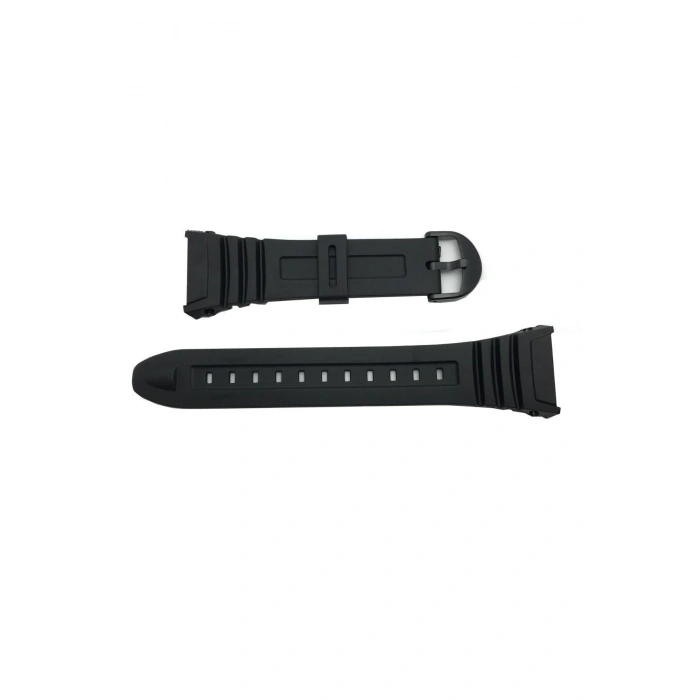 Casio W-96H Uyumlu Siyah Silikon Saat Kordonu Kayışı