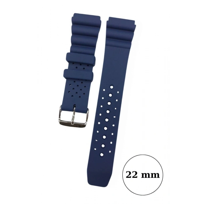 Dalgıç Saatleri ve Spor Saatler için 22 mm Kauçuk Saat Kordonu
