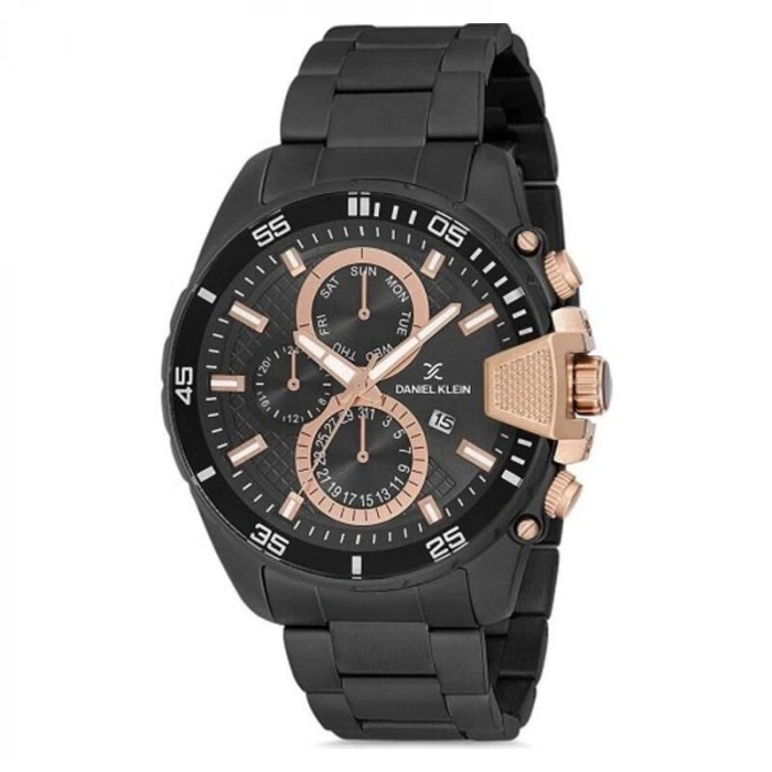 Daniel Klein DK102-012236B Siyah Çelik Erkek Kol Saati