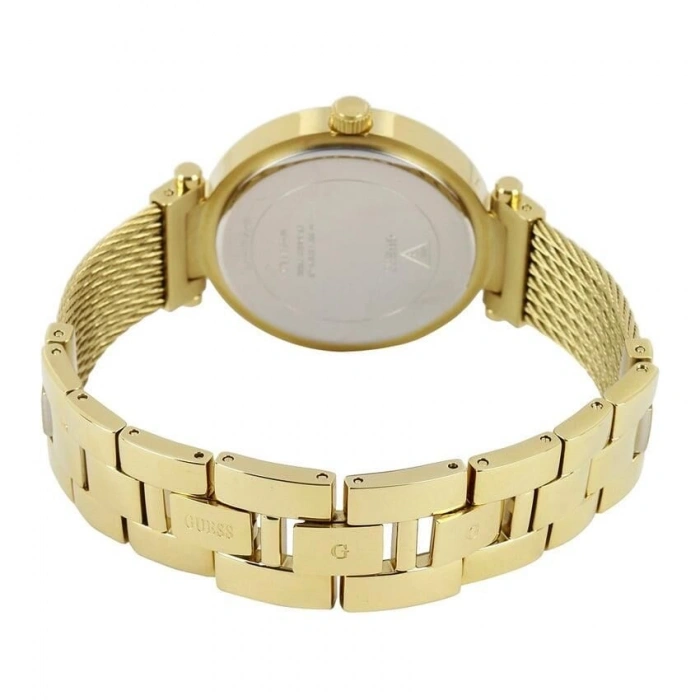 Guess GUW0638L2 Sarı Renk Taşlı Hasır Çelik Kadın Kol Saati