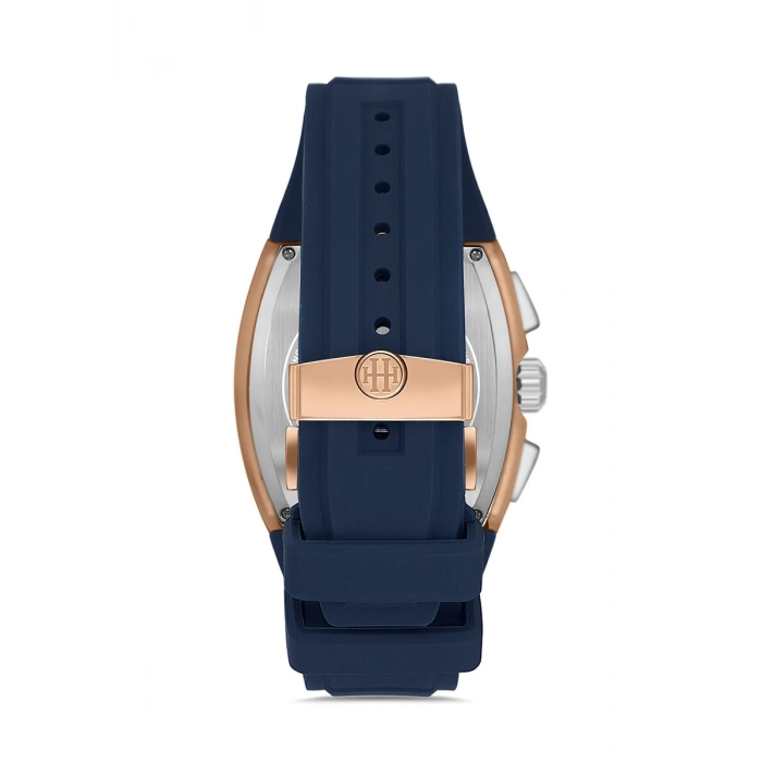 Hislon MS151T-11MR Masterwork Collection Tonneau Kasa Rose Gold Silikon Erkek Kol Saati