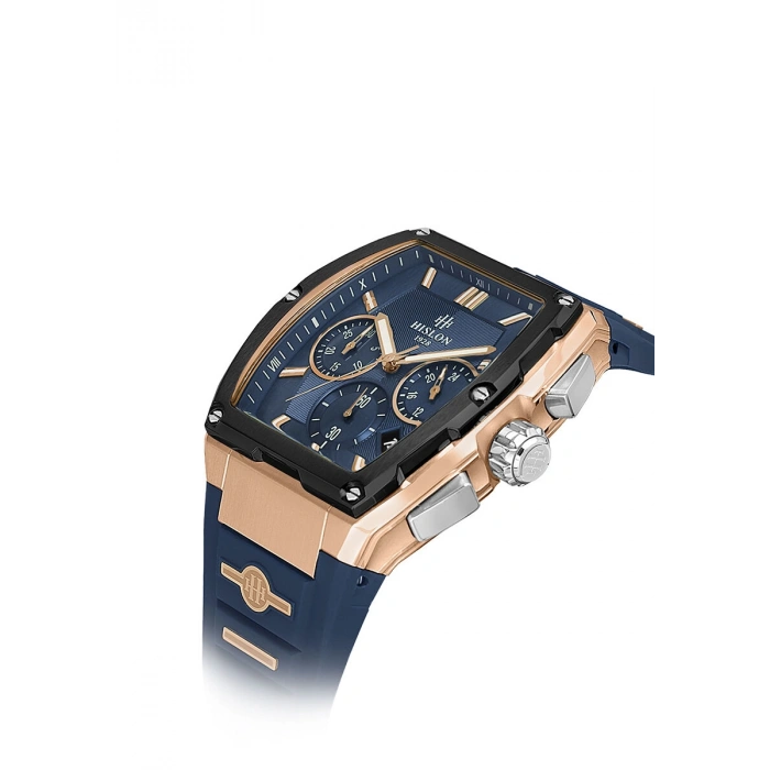 Hislon MS151T-11MR Masterwork Collection Tonneau Kasa Rose Gold Silikon Erkek Kol Saati