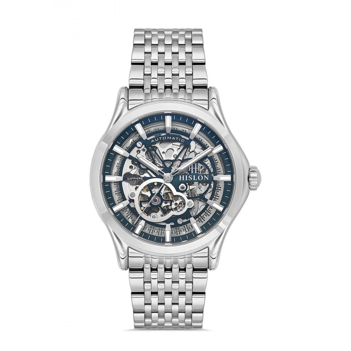 Hislon SD201S-11SS Solid Collection İskelet Kadran Otomatik Erkek Kol Saati