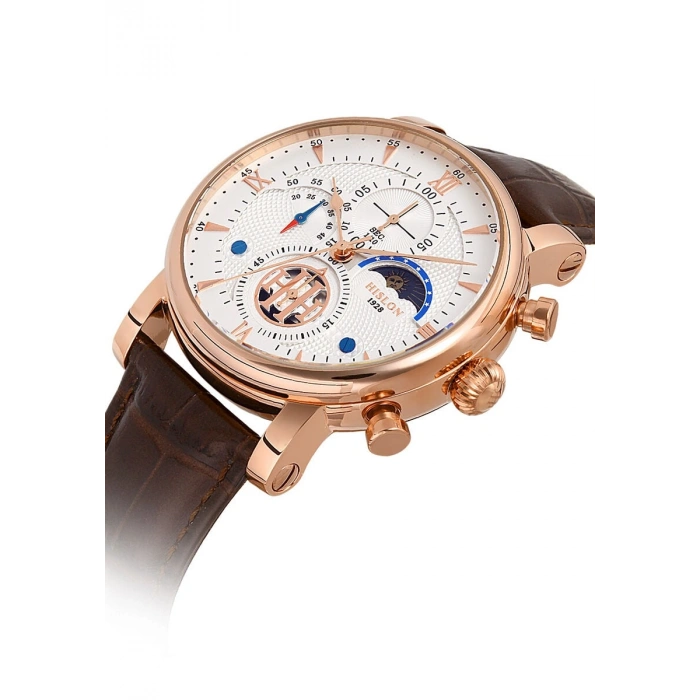 Hislon TM105R-02KR Timeless Collection Rose Gold Erkek Kol Saati