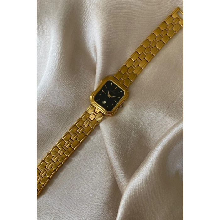 Imperial Altın Renk Paslanmaz Çelik Kordon Orijinal Vintage Erkek Kol Saati