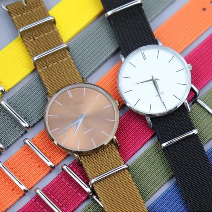 Klasik Suya Dayanıklı Koku Yapmaz Sportif Renkli Nato Saat Kordonu 22 mm