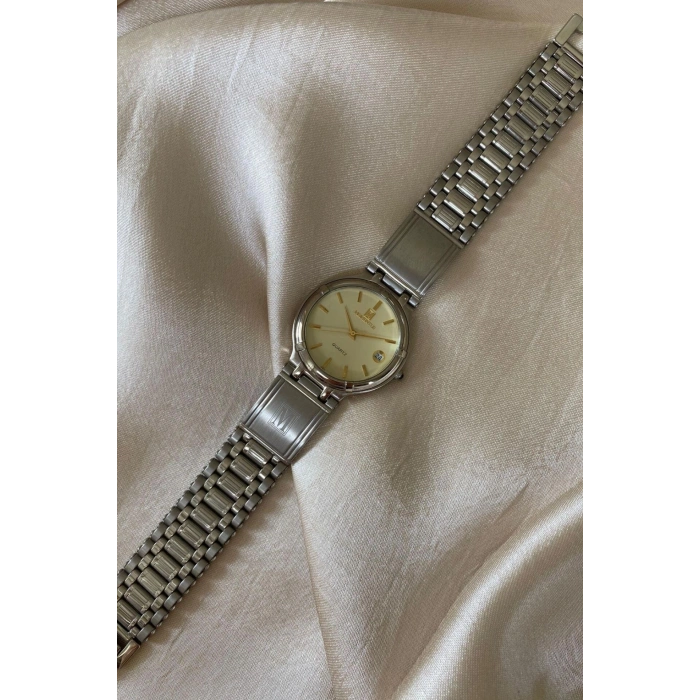 Momentus Gümüş Renk Paslanmaz Çelik Kordon Orijinal Vintage Erkek Kol Saati