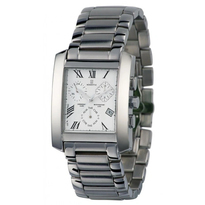 Momentus V672C-01AC Kare Çelik Erkek Kol Saati
