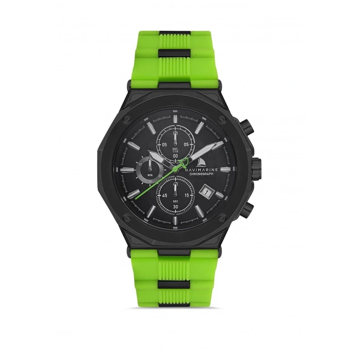 Navimarine HH03 Chronograph Silikon Yeşil Erkek Kol Saati