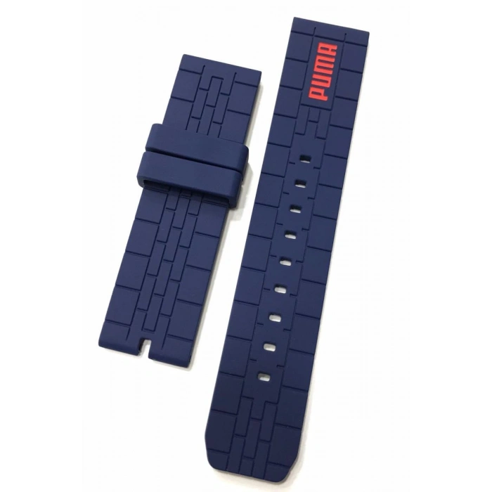 Puma PU104151003 Orijinal Lacivert Silikon Saat Kordonu Kayışı