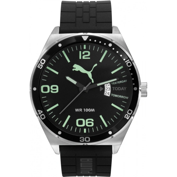 PUMA PU104151004-02 Siyah Renk Orijinal Silikon Saat Kordonu Kayışı
