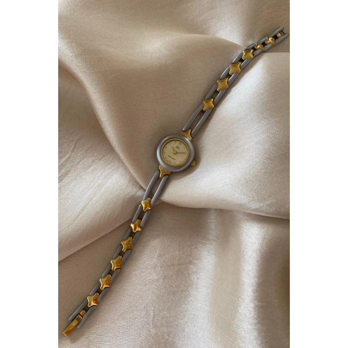Q&Q Superior Paslanmaz Çelik Özel Tasarım Kordon Küçük Vintage Kadın Kol Saati