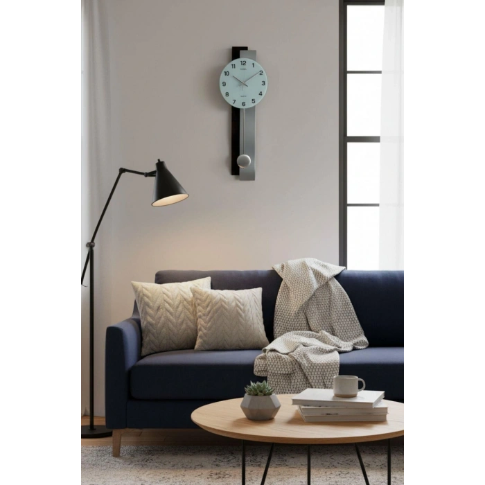 Regal Sarkaçlı Modern Tasarım Duvar Saati