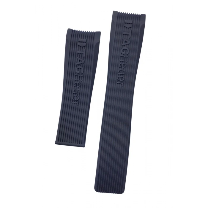 Tag Heuer SLS Mercedes Uyumlu Lacivert Silikon Saat Kordonu Kayışı 24x20mm