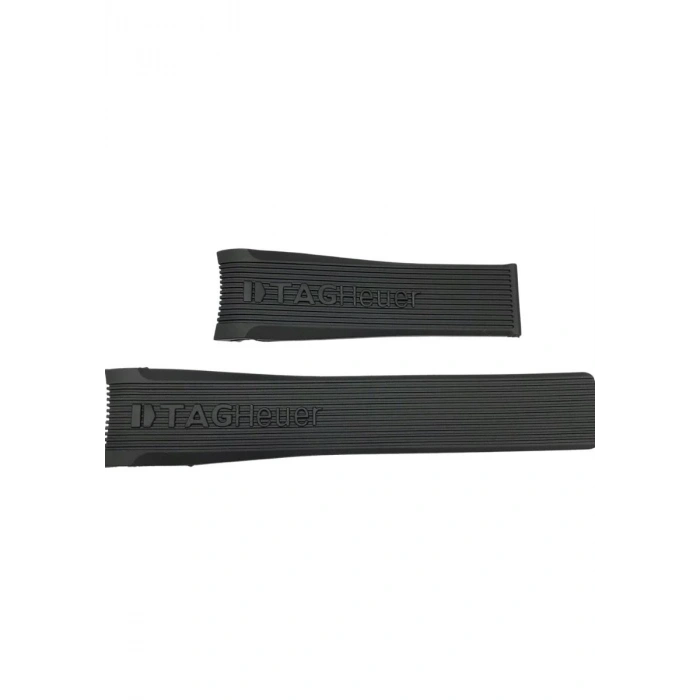 Tag Heuer SLS Mercedes Uyumlu Siyah Silikon Saat Kordonu Kayışı 24x20mm