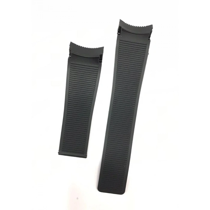 Tag Heuer SLS Mercedes Uyumlu Siyah Silikon Saat Kordonu Kayışı 24x20mm