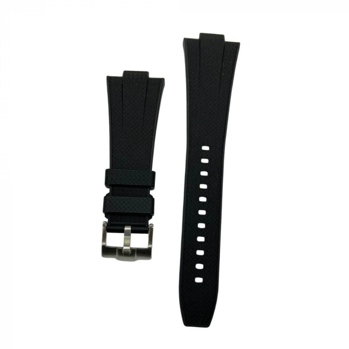 Tissot PRX-40 Uyumlu Siyah Silikon Saat Kordonu