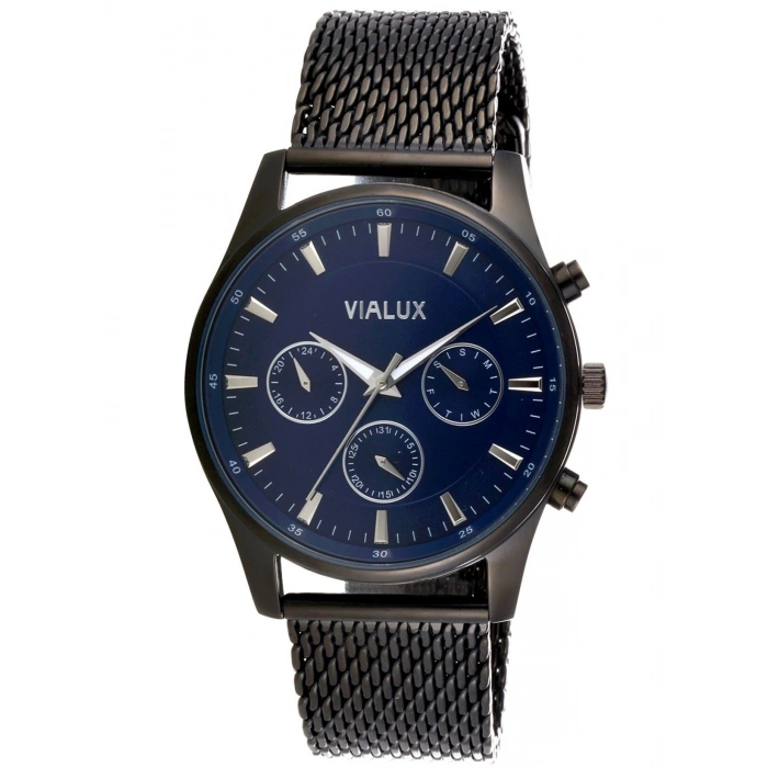 Vialux VX415-M03 Hasır Çelik Erkek Kol Saati