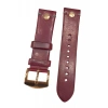 24 mm Bordo Wainer Orijinal Hakiki Deri Saat Kordonu