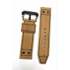 24 mm Taba Renk Perçinli Slazenger Orijinal Hakiki Deri Saat Kordonu