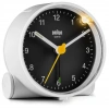 BRAUN BC01WB BEYAZ-SİYAH KLASiK ANALOG ALARMLI MASA SAATİ