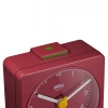 Braun BC02R Küçük Boy Kırmızı Klasik Alarmlı Masa Saati