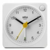 Braun BC02XW Küçük Boy Beyaz Klasik Işık ve Alarmlı Masa Saati