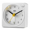 Braun BC02XW Küçük Boy Beyaz Klasik Işık ve Alarmlı Masa Saati