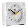 Braun BC02XW Küçük Boy Beyaz Klasik Işık ve Alarmlı Masa Saati