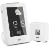 BRAUN BNC013WH-RC HAVA İSTASYONLU MASA SAATİ BEYAZ