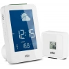 BRAUN BNC013WH-RC HAVA İSTASYONLU MASA SAATİ BEYAZ