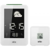BRAUN BNC013WH-RC HAVA İSTASYONLU MASA SAATİ BEYAZ