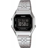 Casio LA680WA-1BDF Kadın / Unisex Kol Saati | Retro Tasarım, Çelik Kordon, Siyah Kadran