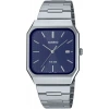 Casio MTP-B185D-2A1VDF Kare Kasa Gece Mavisi Kadran Çelik Erkek Kol Saati